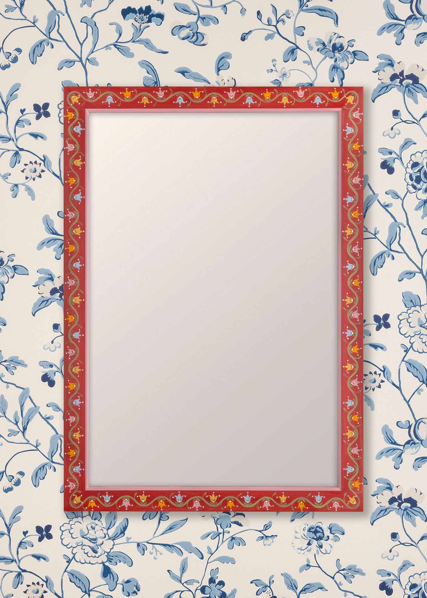 Rosa Mirror ~ Crimson, Large