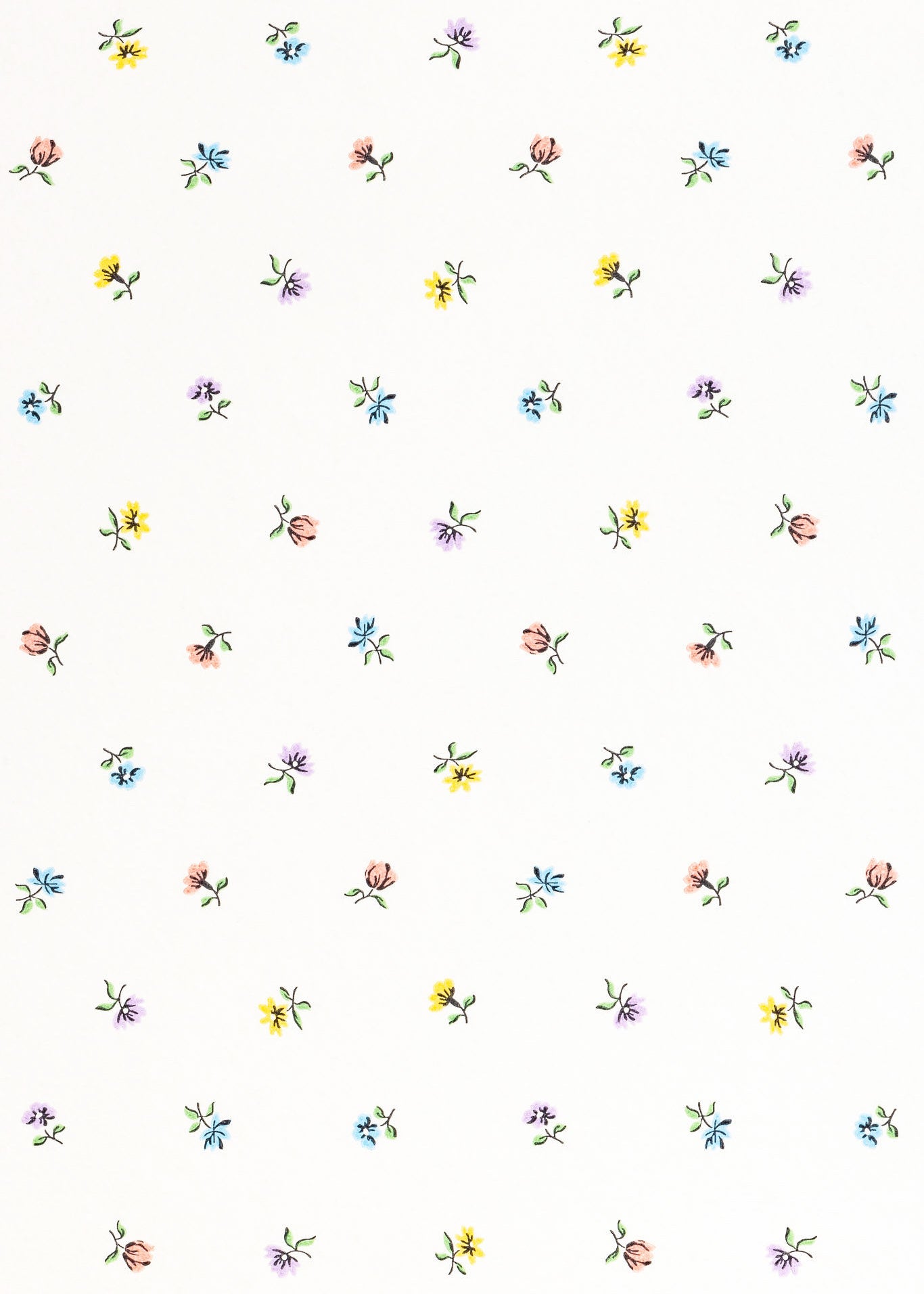 Petites Fleurs Cone Lampshade ~ Bonbon