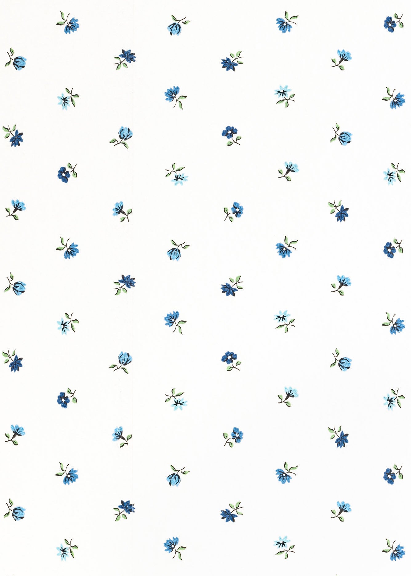 Petites Fleurs Cone Lampshade - Delft