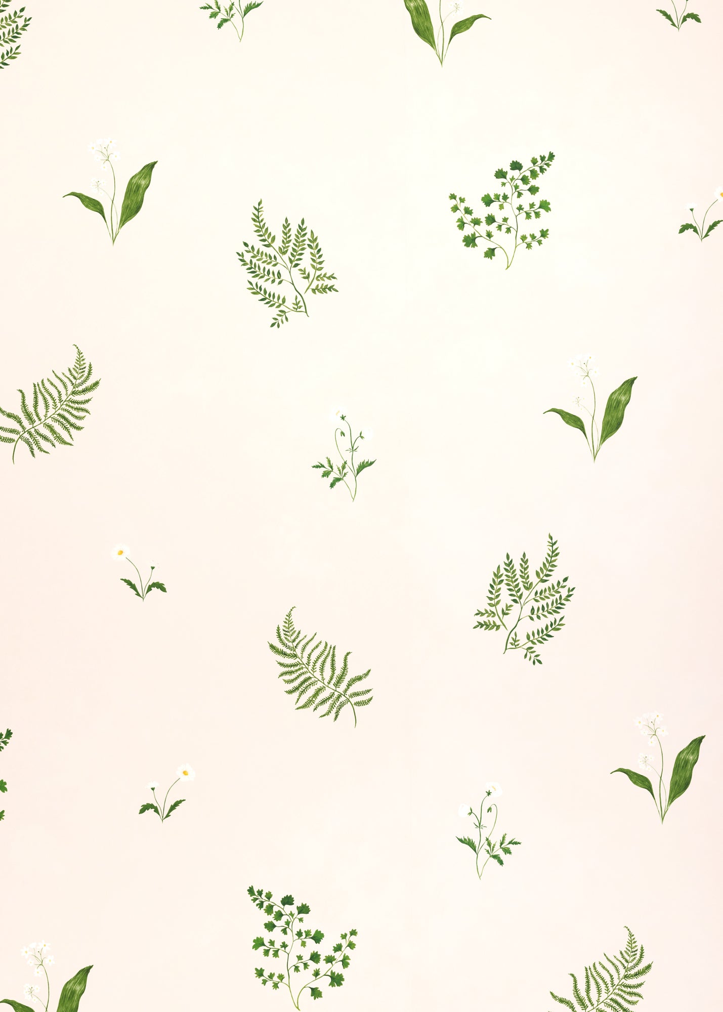 Herbarium Forest Wallpaper ~ Ivory