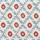 Folk Flower Wallpaper ~ Red / Blue
