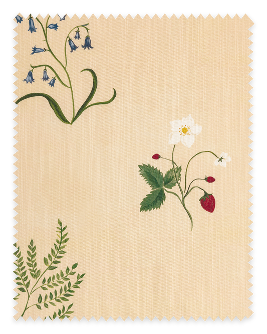 Herbarium Wildflower Fabric ~ Blush