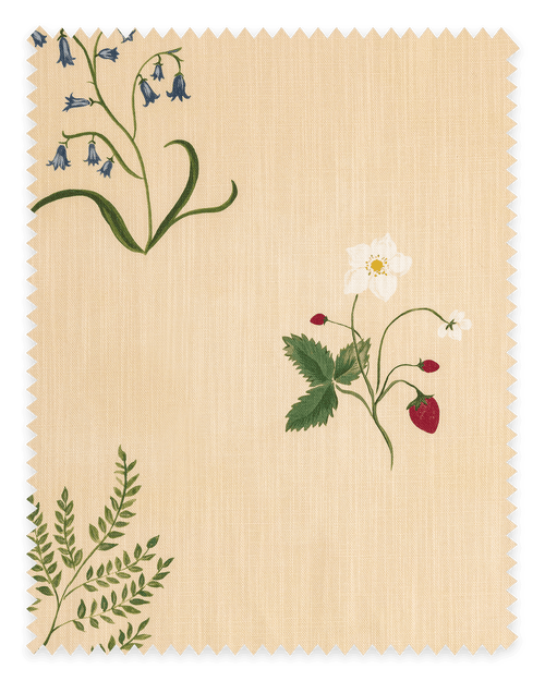 Herbarium Wildflower Fabric ~ Blush