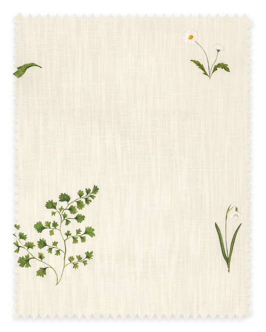 Herbarium Forest Fabric ~Ivory