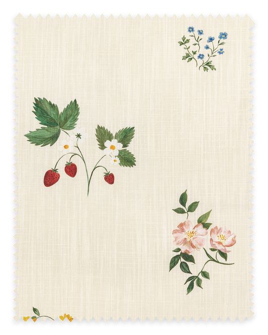 Herbarium Wildflower Fabric ~Ivory