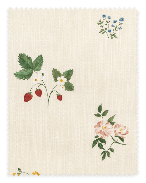 Herbarium Wildflower Fabric ~Ivory