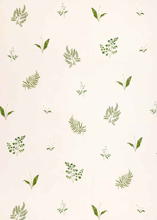 Herbarium Forest Wallpaper ~ Ivory