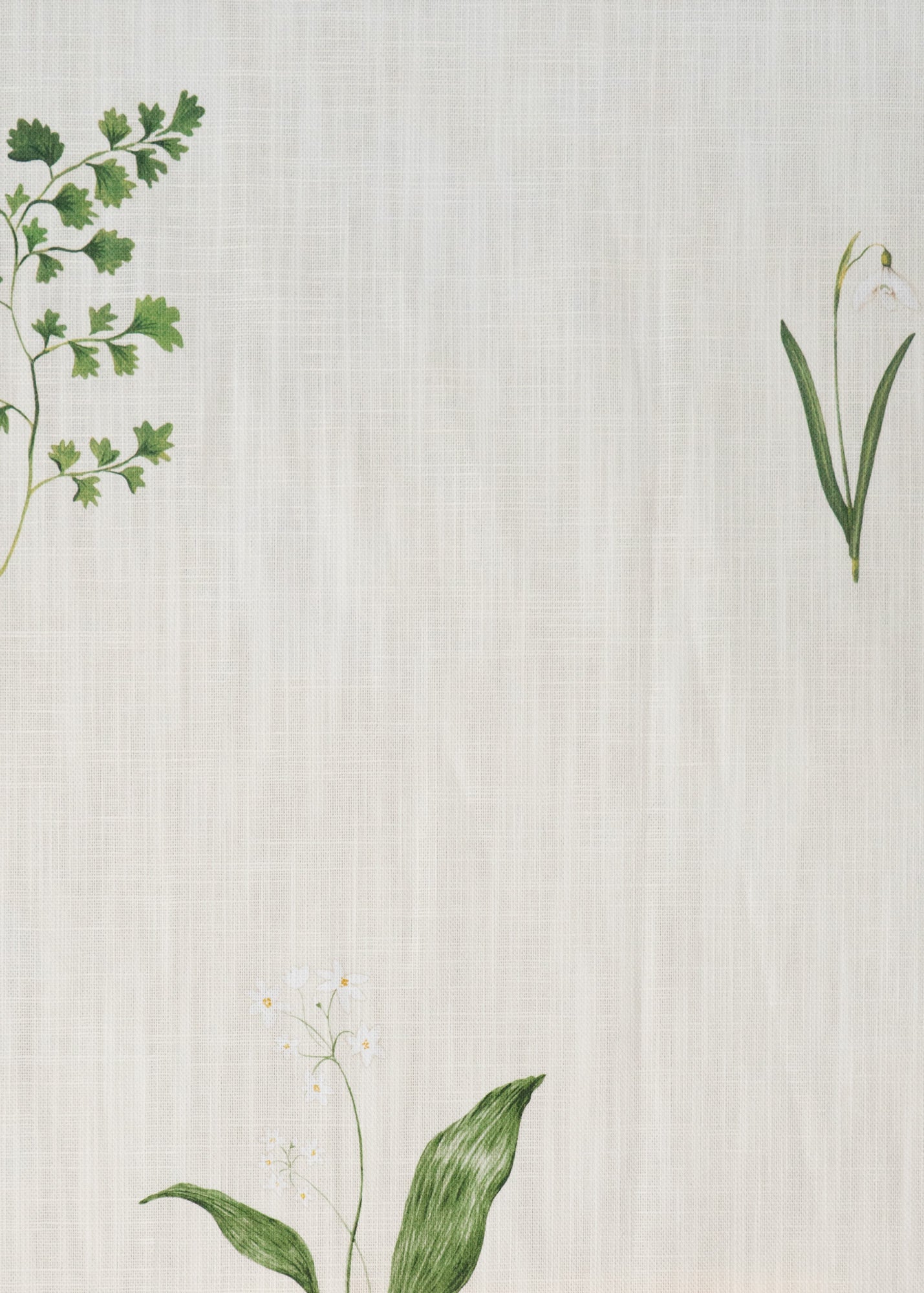 Herbarium Forest Fabric ~Ivory