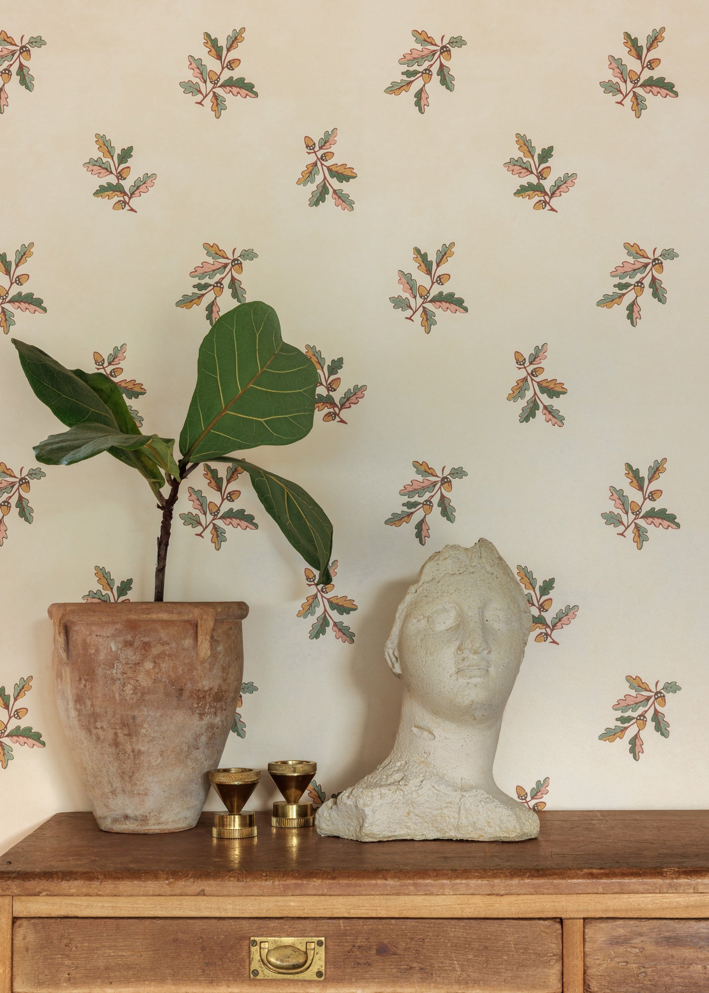 Oak Leaf Wallpaper ~ Original