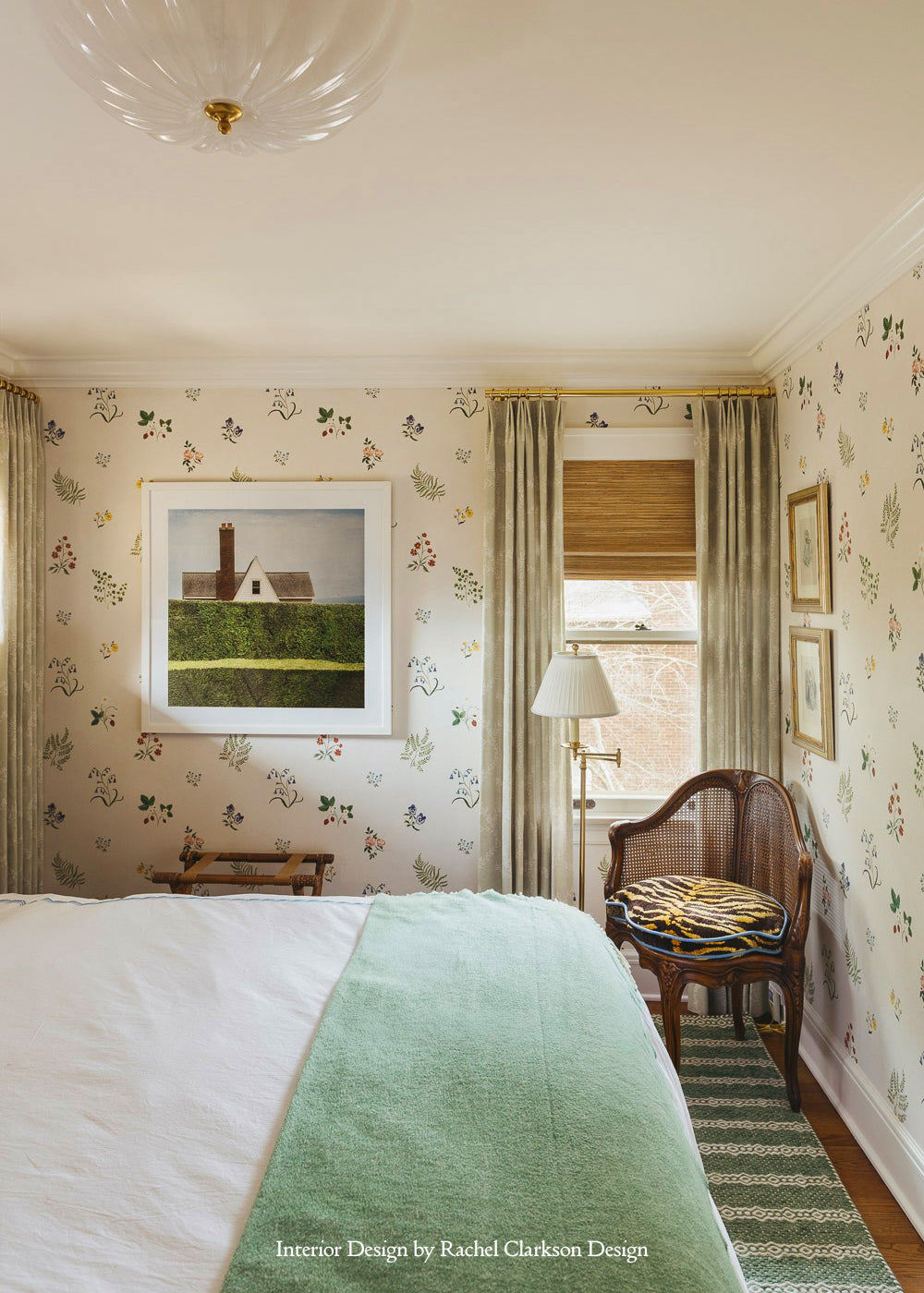 Herbarium Wildflower Wallpaper ~ Ivory