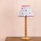Folk Flower Lampshade ~ Red / Blue
