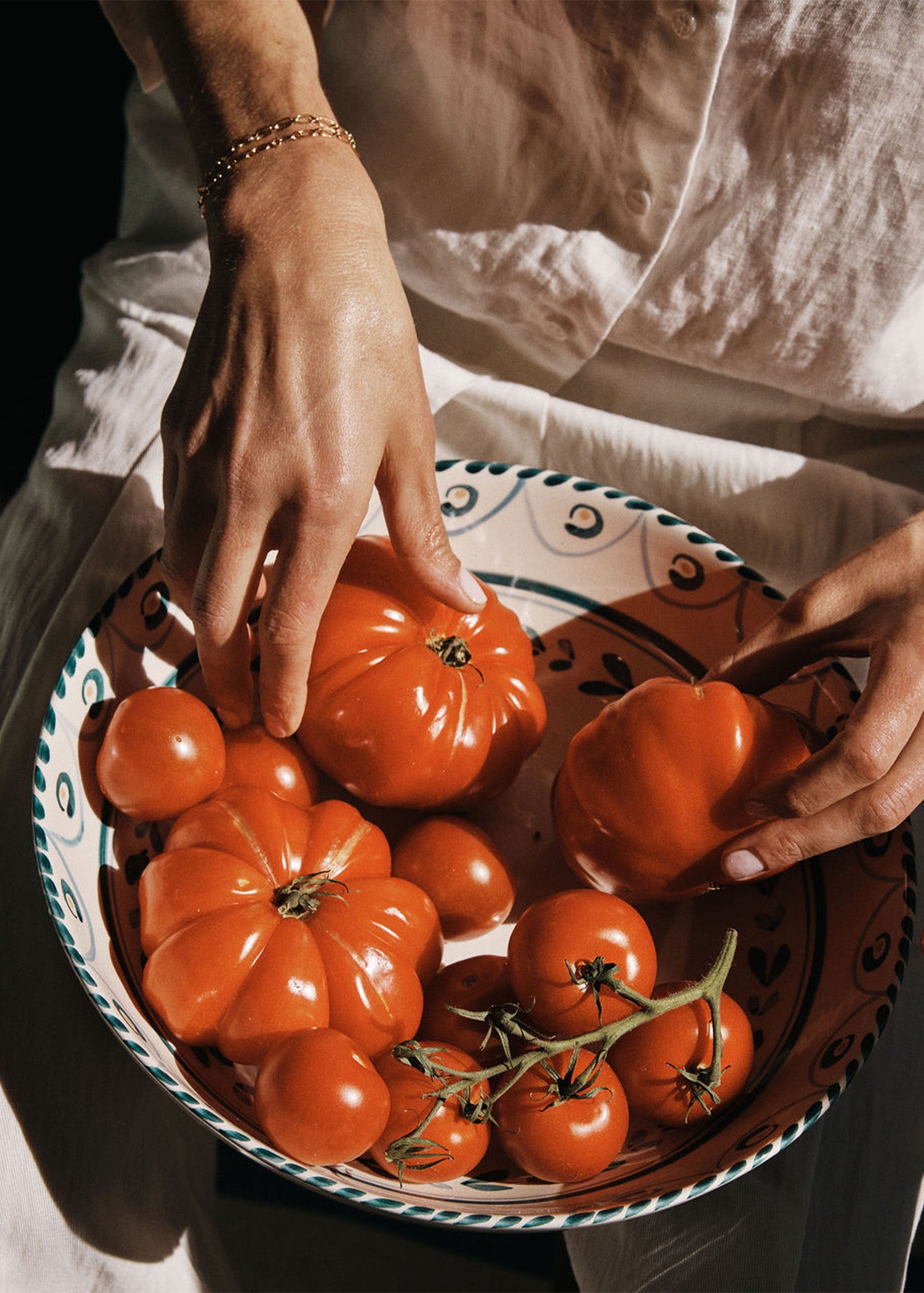 Ottoline Azure Serving Bowl