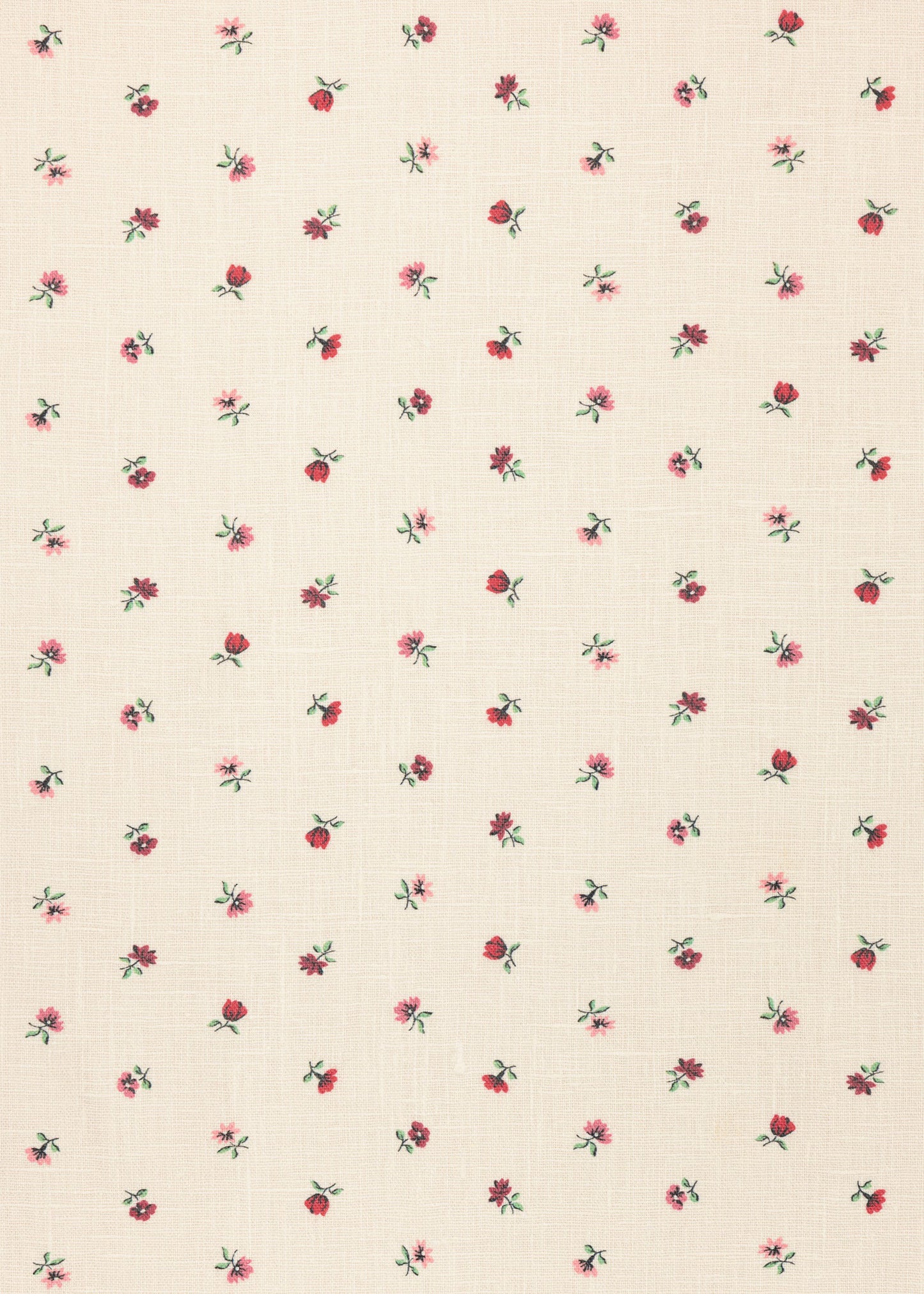 Petites Fleurs Voile Fabric ~ Berry