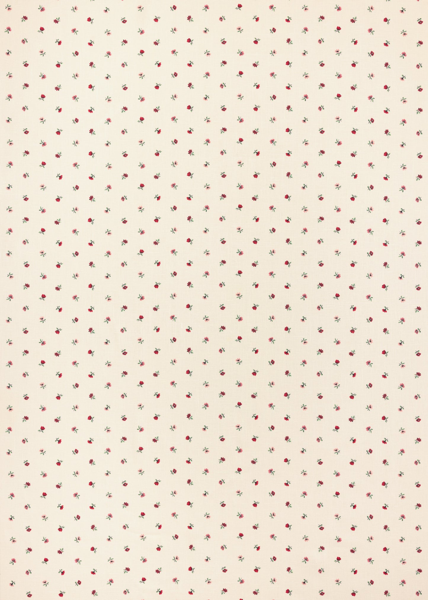 Petites Fleurs Voile Fabric ~ Berry