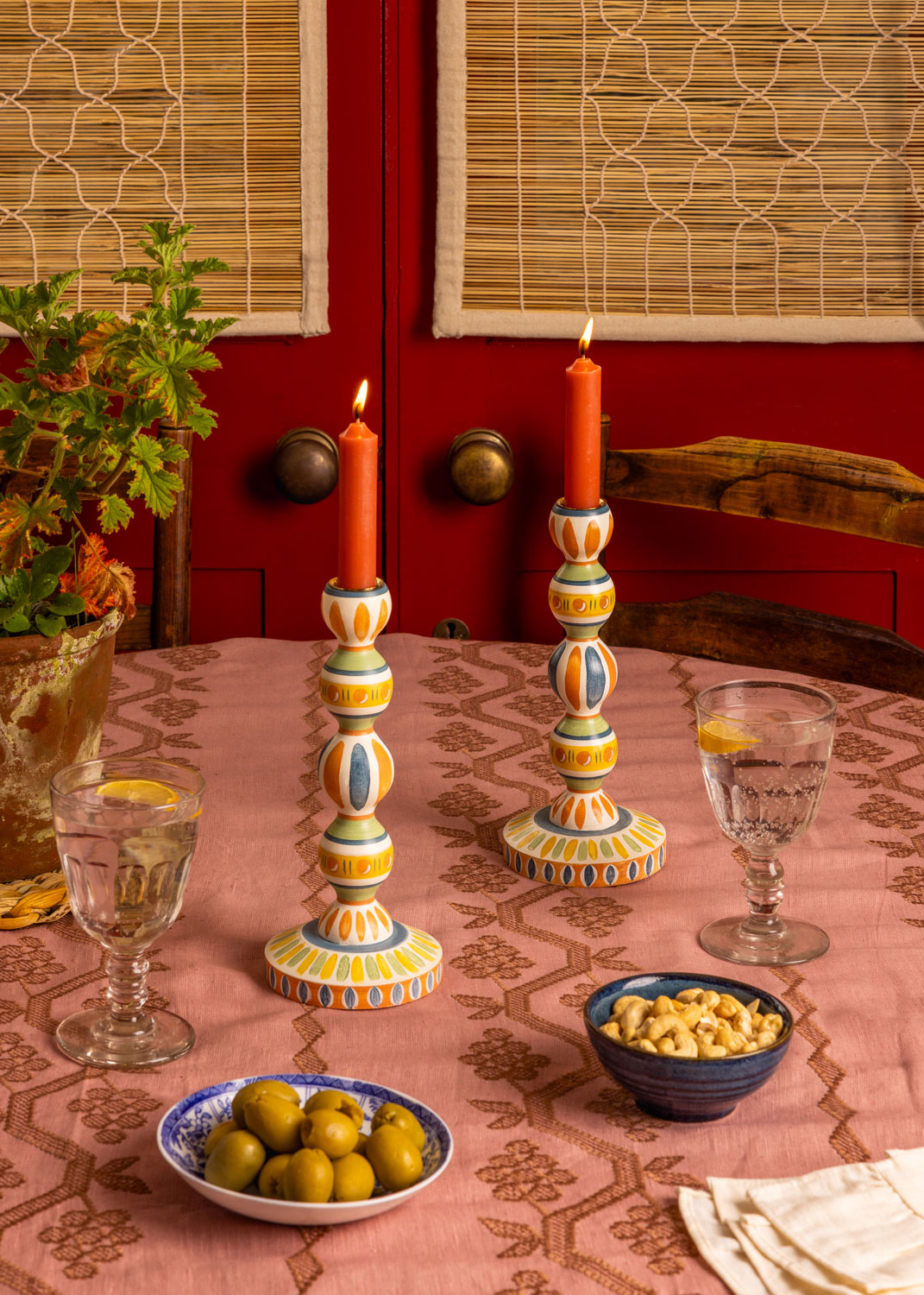 Bloomsbury Candlestick ~ Terracotta
