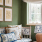 Natalia Gathered Lampshade ~ Cornflower