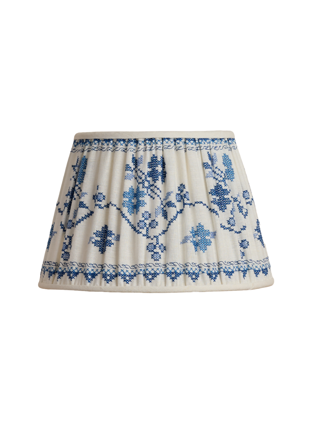Natalia Gathered Lampshade ~ Cornflower
