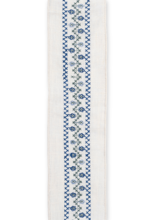 Natalia Trellis Cross Stitch Braid ~ Cornflower
