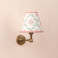 Folk Flower Mini Lampshade ~ Pink / Green
