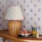 Folk Flower Lampshade ~ Pink / Green
