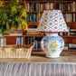 Folk Flower Lampshade ~ Red / Blue