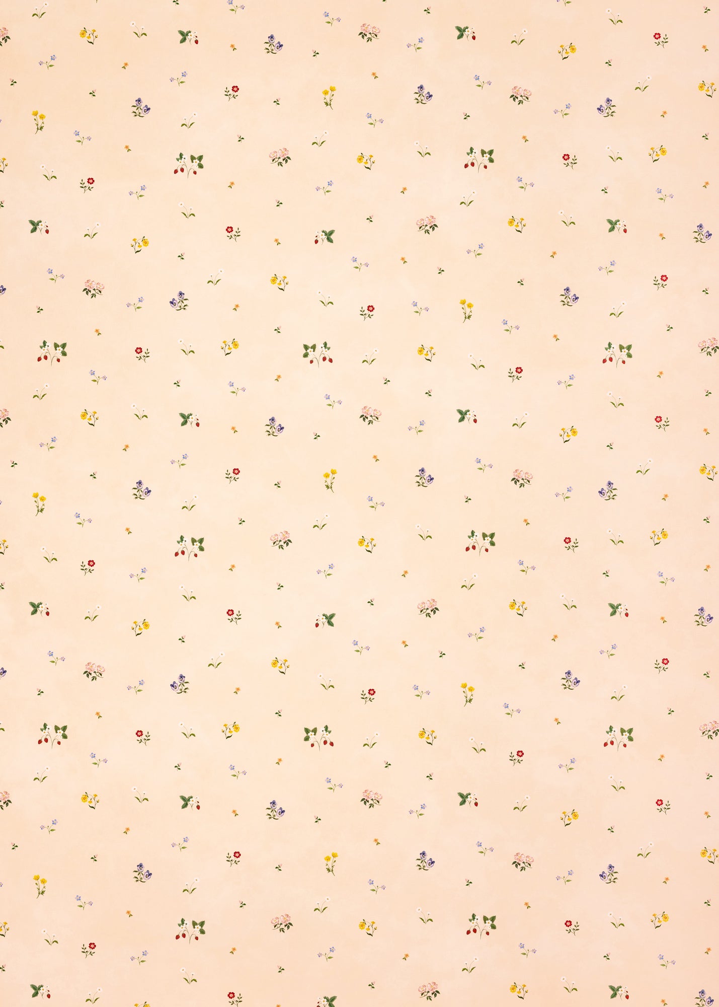 Herbarium Ditsy Wallpaper ~ Blush