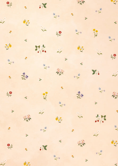 Herbarium Ditsy Wallpaper ~ Blush