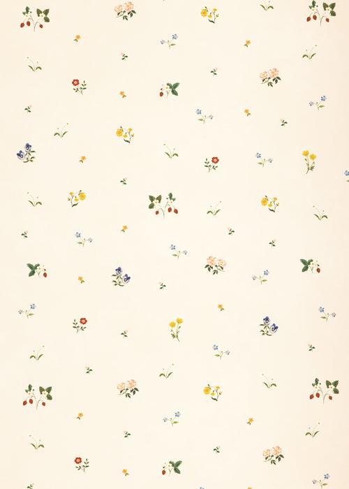 Herbarium Ditsy Wallpaper ~ Ivory
