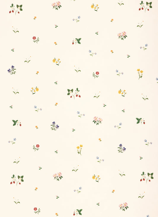 Herbarium Ditsy Wallpaper ~ Ivory