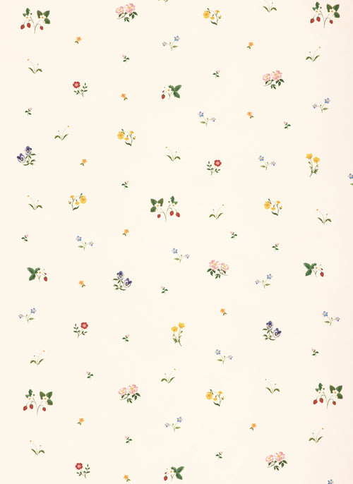 Herbarium Ditsy Wallpaper ~ Ivory