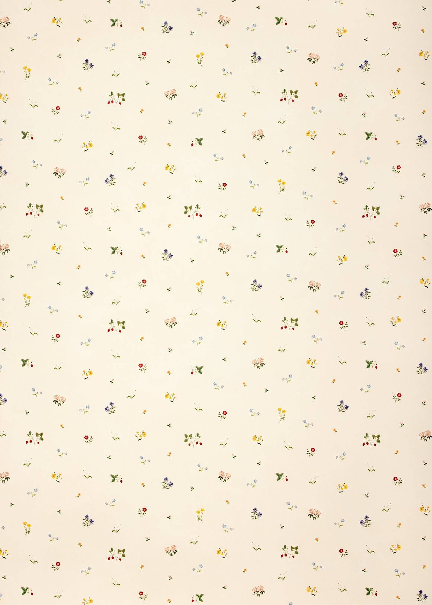 Herbarium Ditsy Wallpaper ~ Ivory