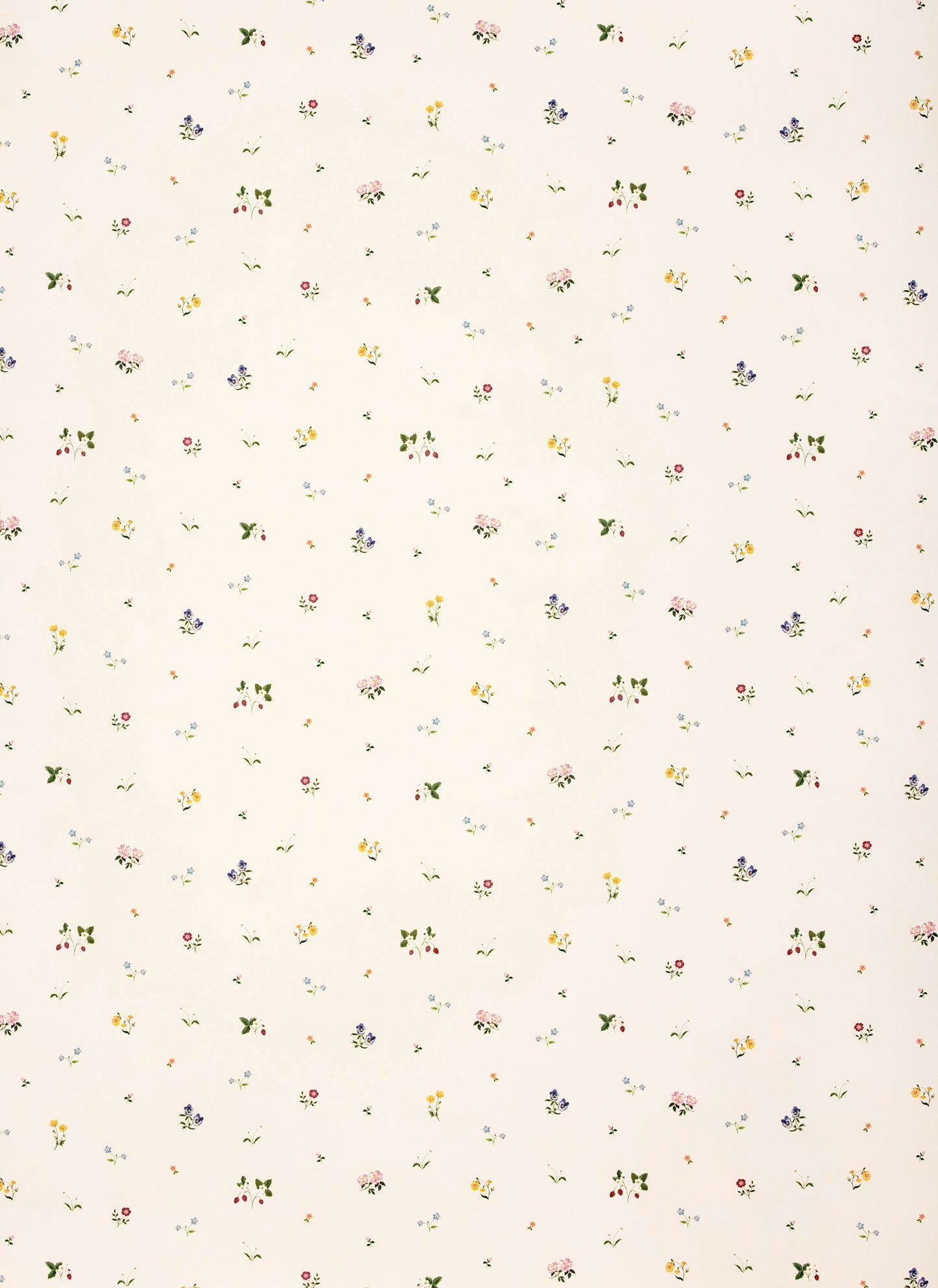 Herbarium Ditsy Wallpaper ~ Ivory