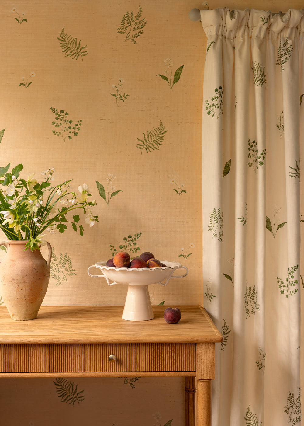 Herbarium Forest Fabric ~Ivory