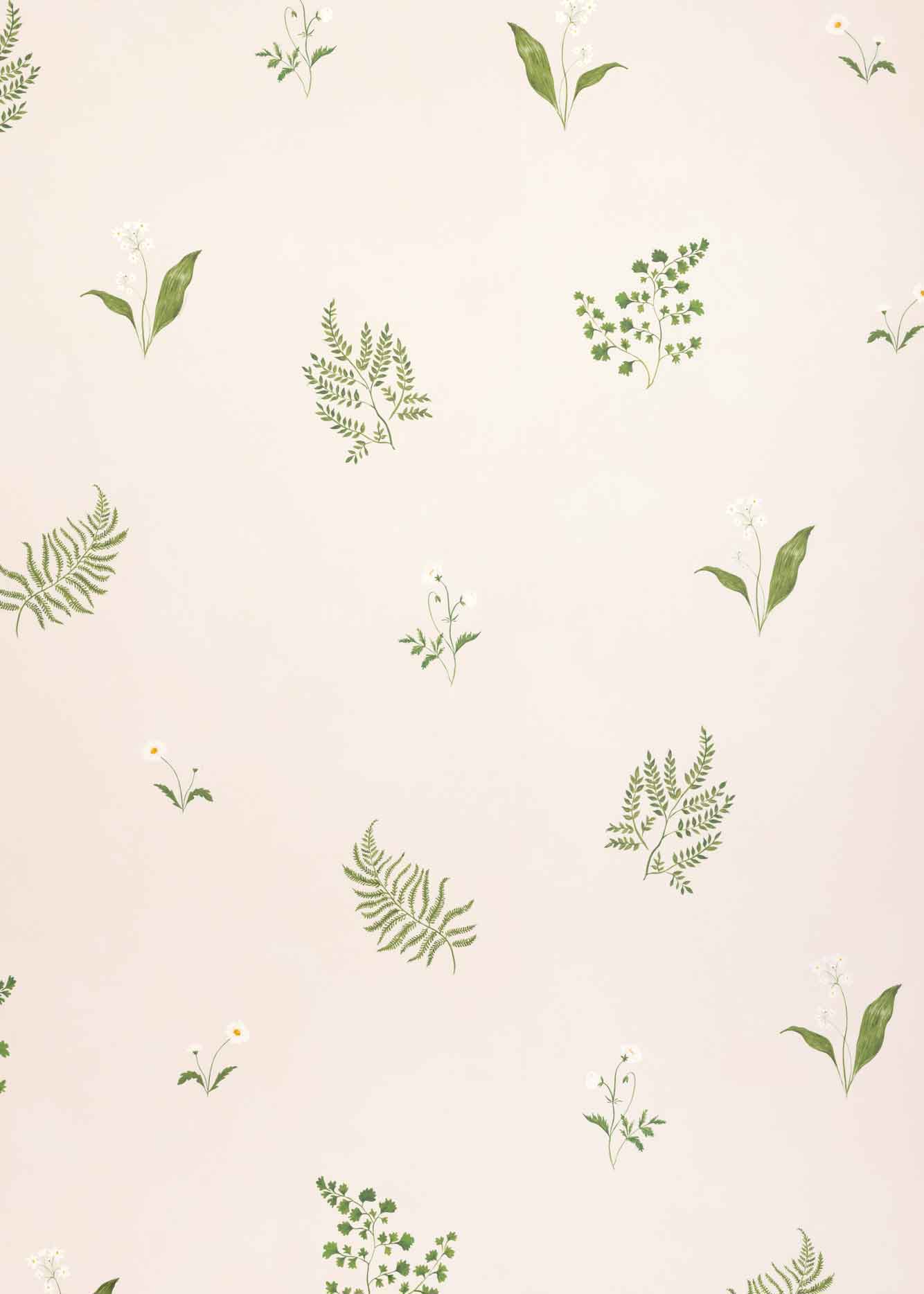 Herbarium Forest Wallpaper ~ Ivory
