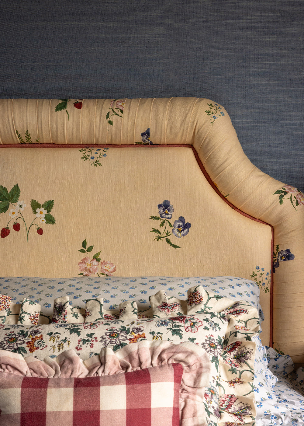 Herbarium Wildflower Fabric ~ Blush