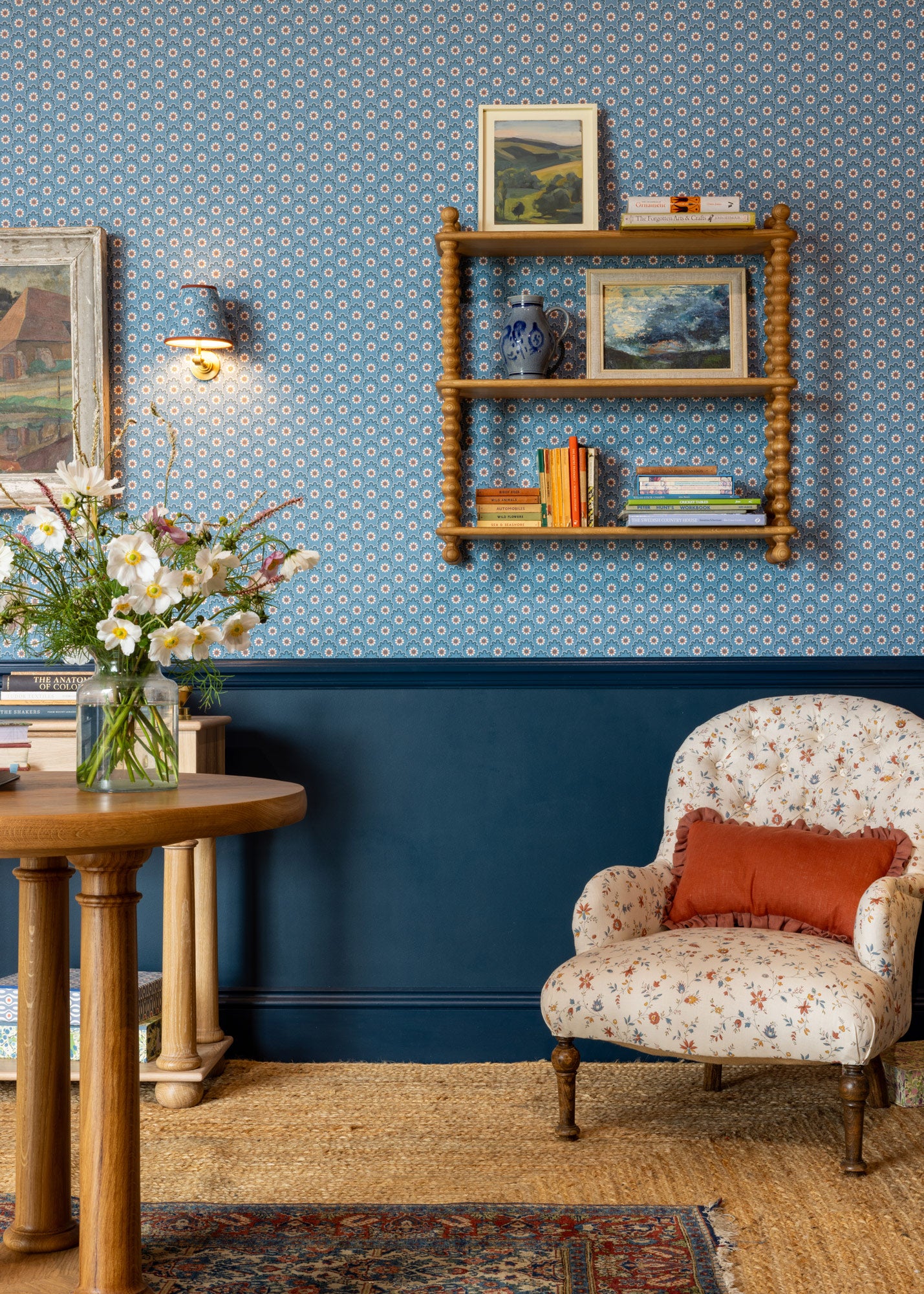 Indienne Trailing Fabric ~ Russet