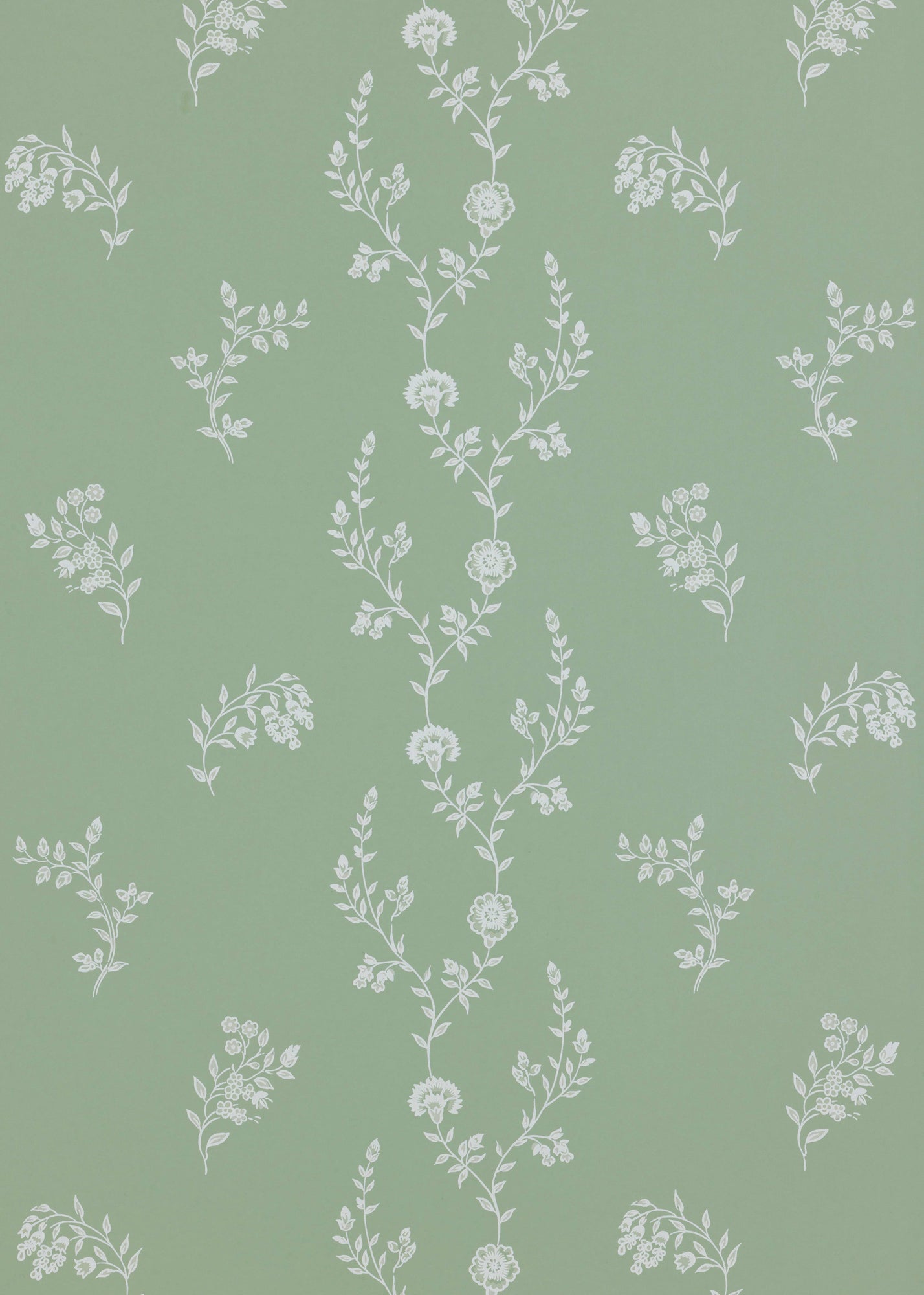 Indienne Lace Wallpaper ~ Sea Green