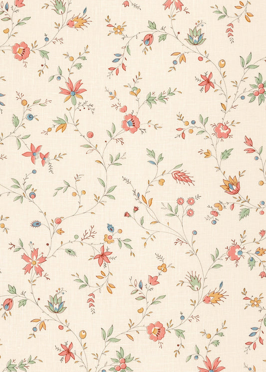 Indienne Trailing Fabric ~ Meadow