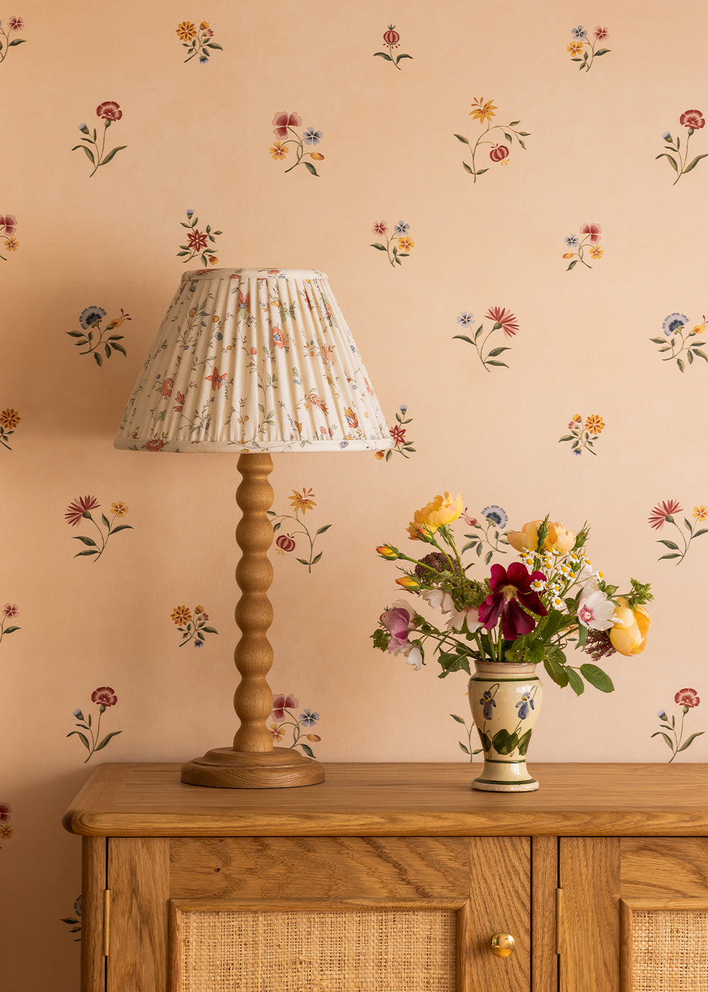 Indienne Trailing Large Lampshade ~ Meadow