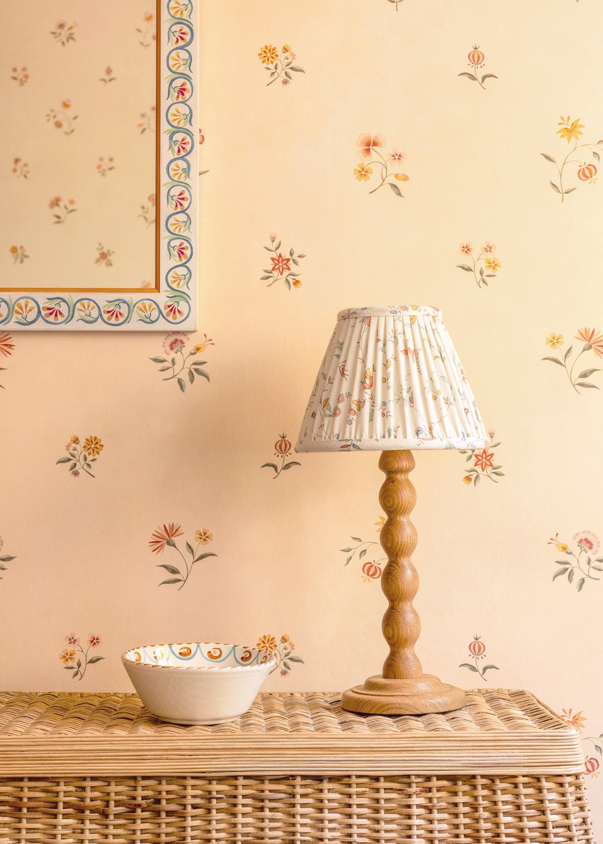 Indienne Trailing Small Lampshade~ Meadow