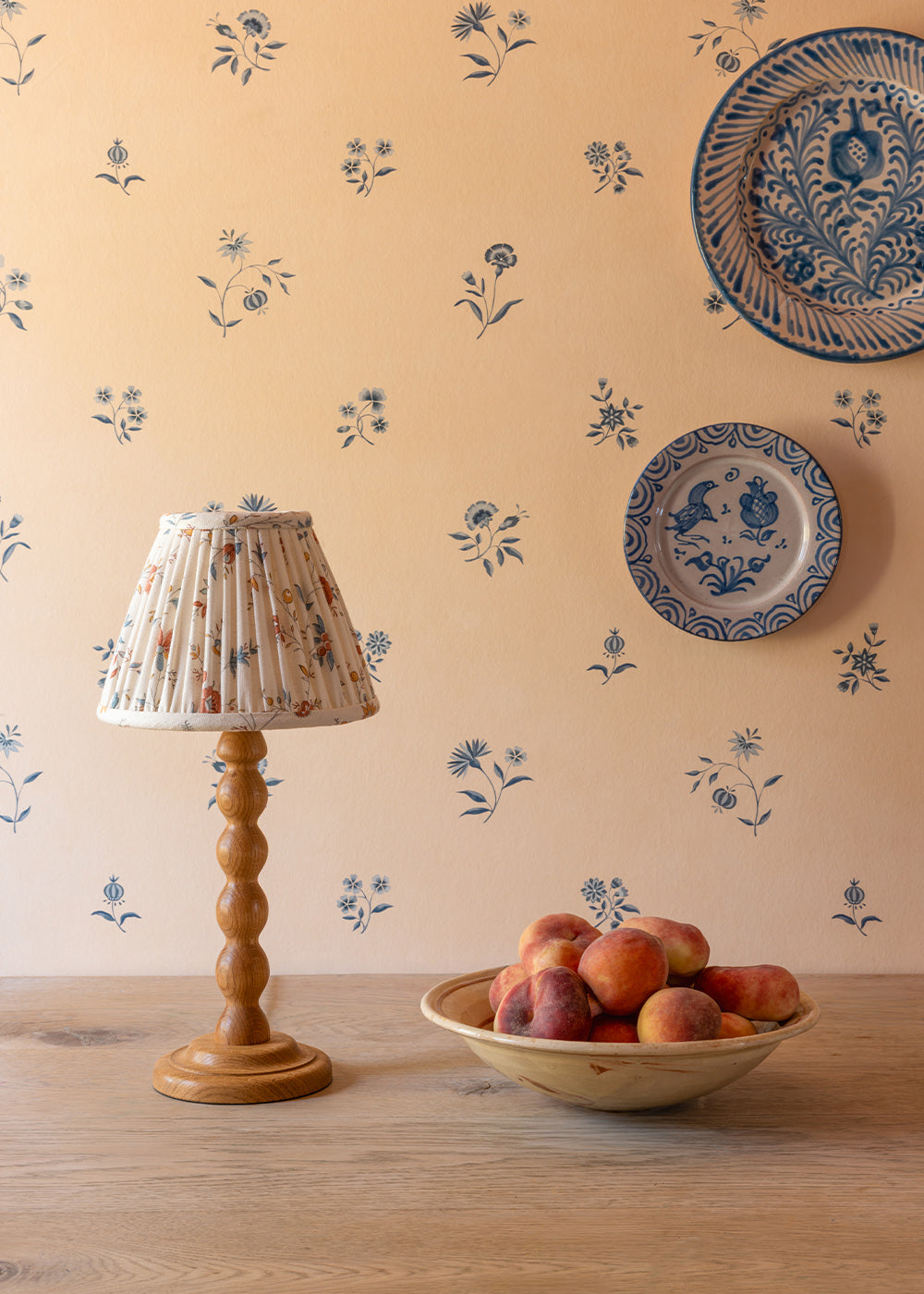 Indienne Trailing Small Lampshade ~ Russet