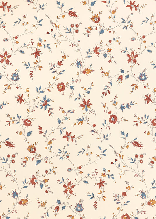 Indienne Trailing Wallpaper ~ Russet