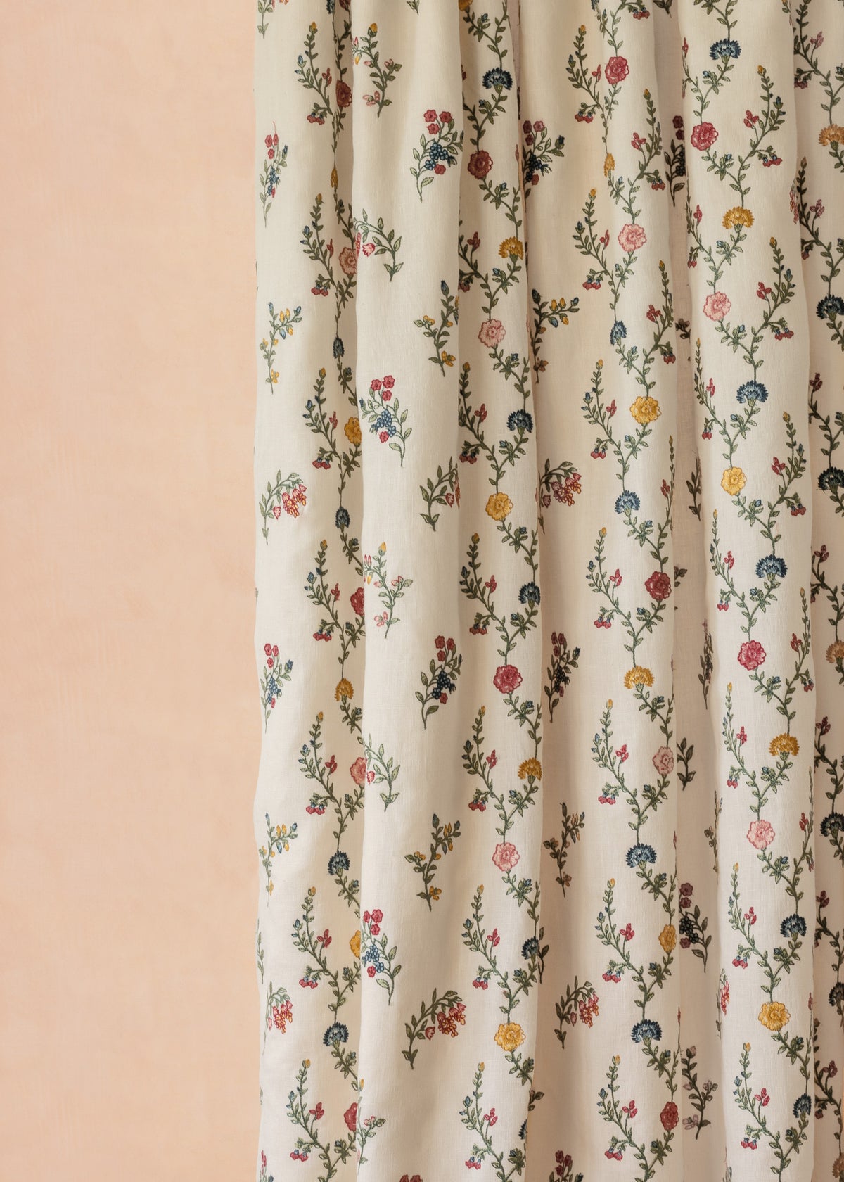 Indienne Vine Embroidery Fabric