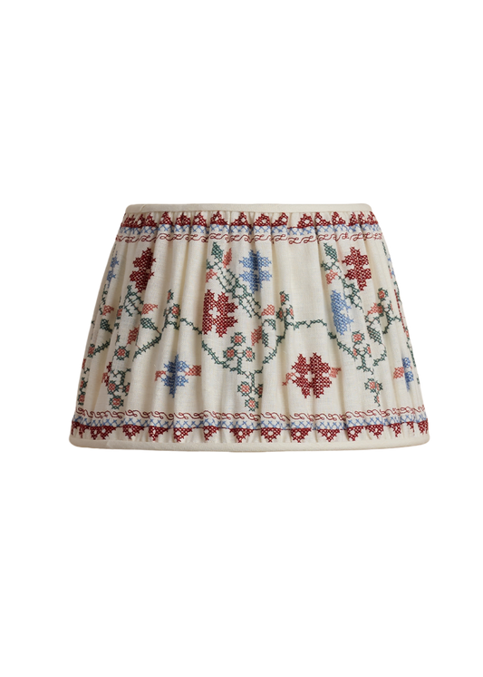 Natalia Gathered Lampshade ~ Meadow