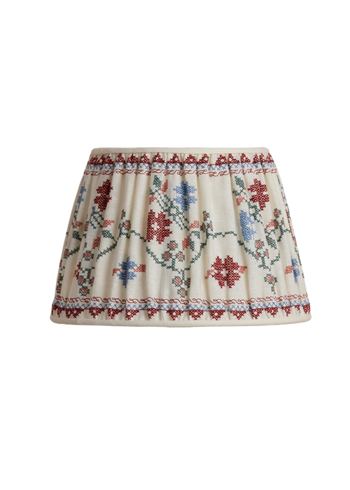 Natalia Gathered Lampshade ~ Meadow