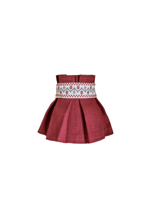 Natalia Pleated Lampshade ~ Claret