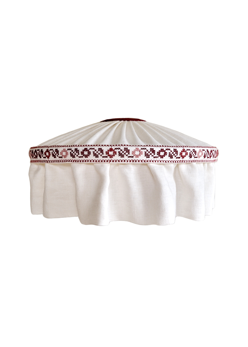 Natalia Ruffle Lampshade ~ Poppy