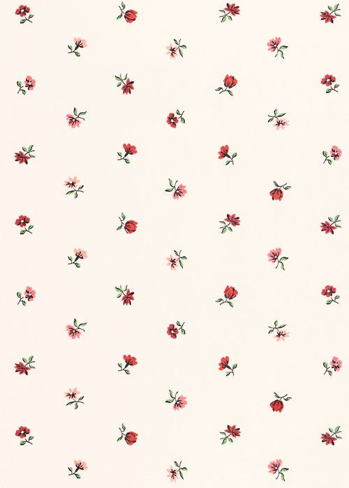 Petites Fleurs Wallpaper ~ Berry