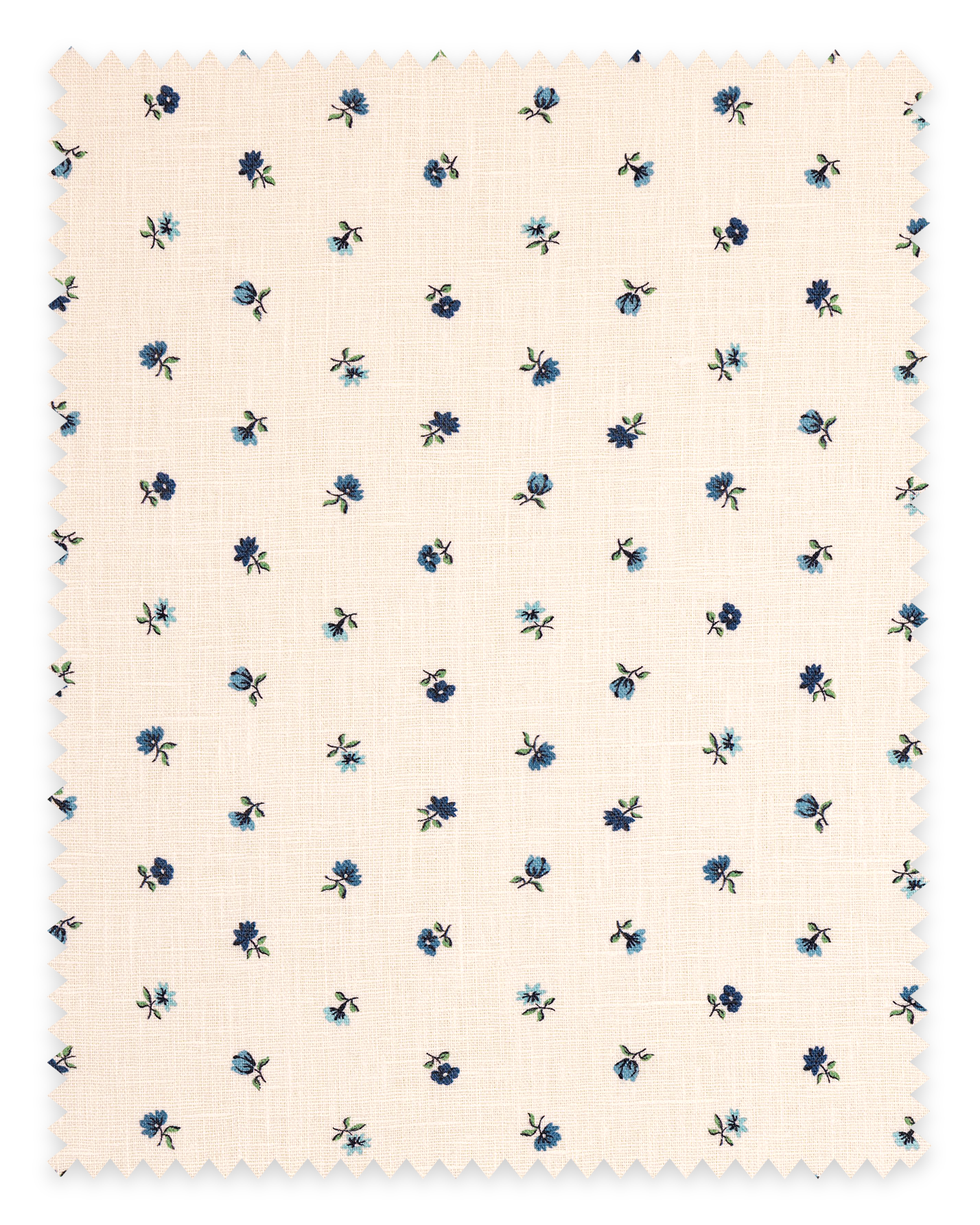 Petites Fleurs Linen Fabric ~ Delft