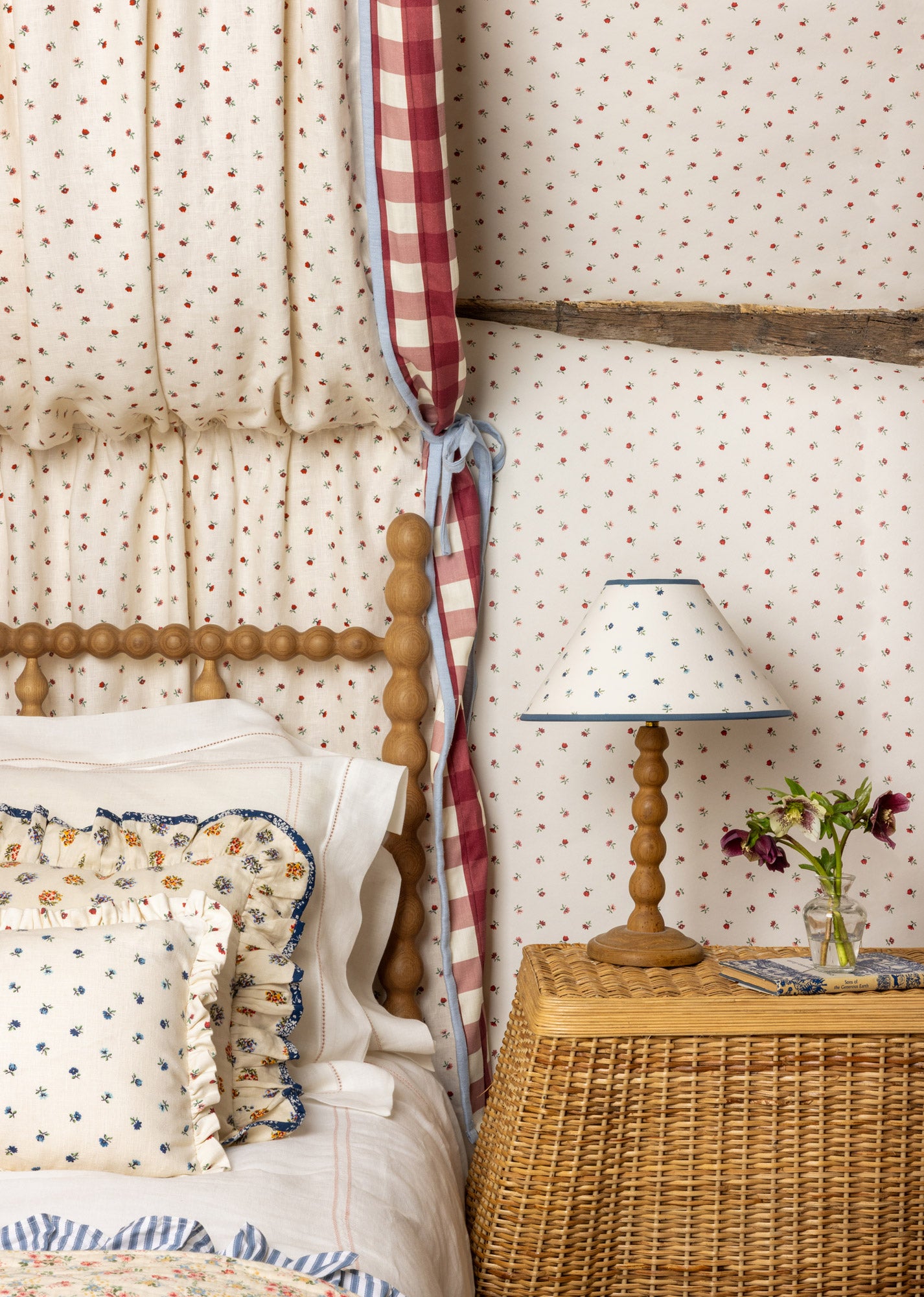 Petites Fleurs Cone Lampshade - Delft